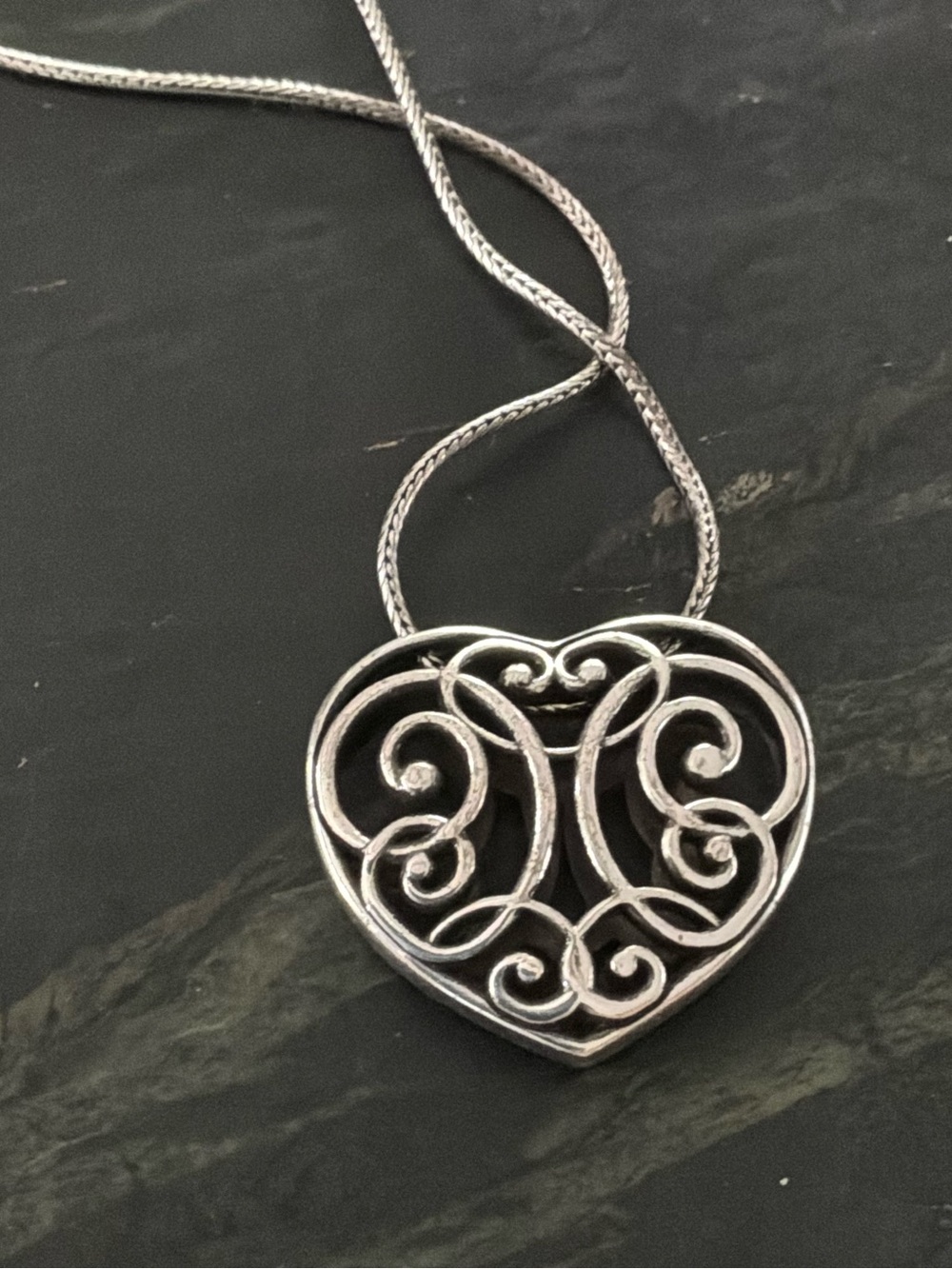 Brighton Heart Filigree Necklace